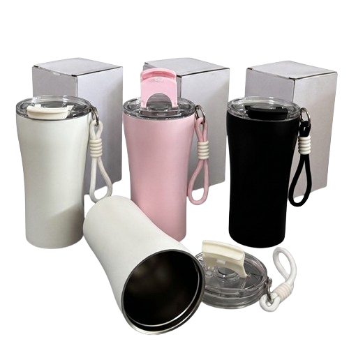 แก้วน้ำสแตนเลส เกรด 304 มียางกันลื่นที่ก้นแก้ว EVA ขนาด 420 ml  18x8.5x7 cm ราคาใบละ 149 บาท